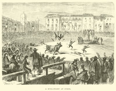 Una corrida de toros en Cuzco de Edouard Riou